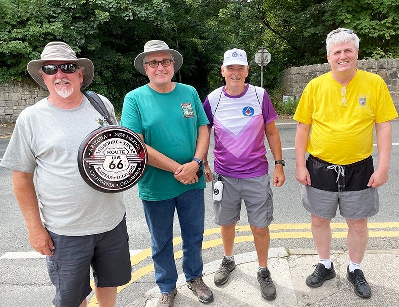 Cheshire Freemasons at the Route 66 August 2022 challenge