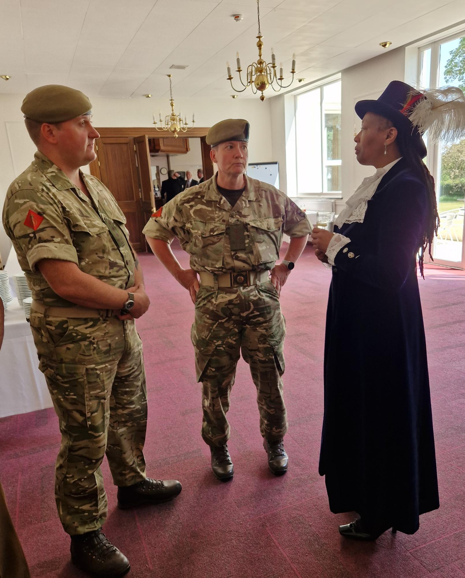 Derbyshire Freemasons with the High Sheriff