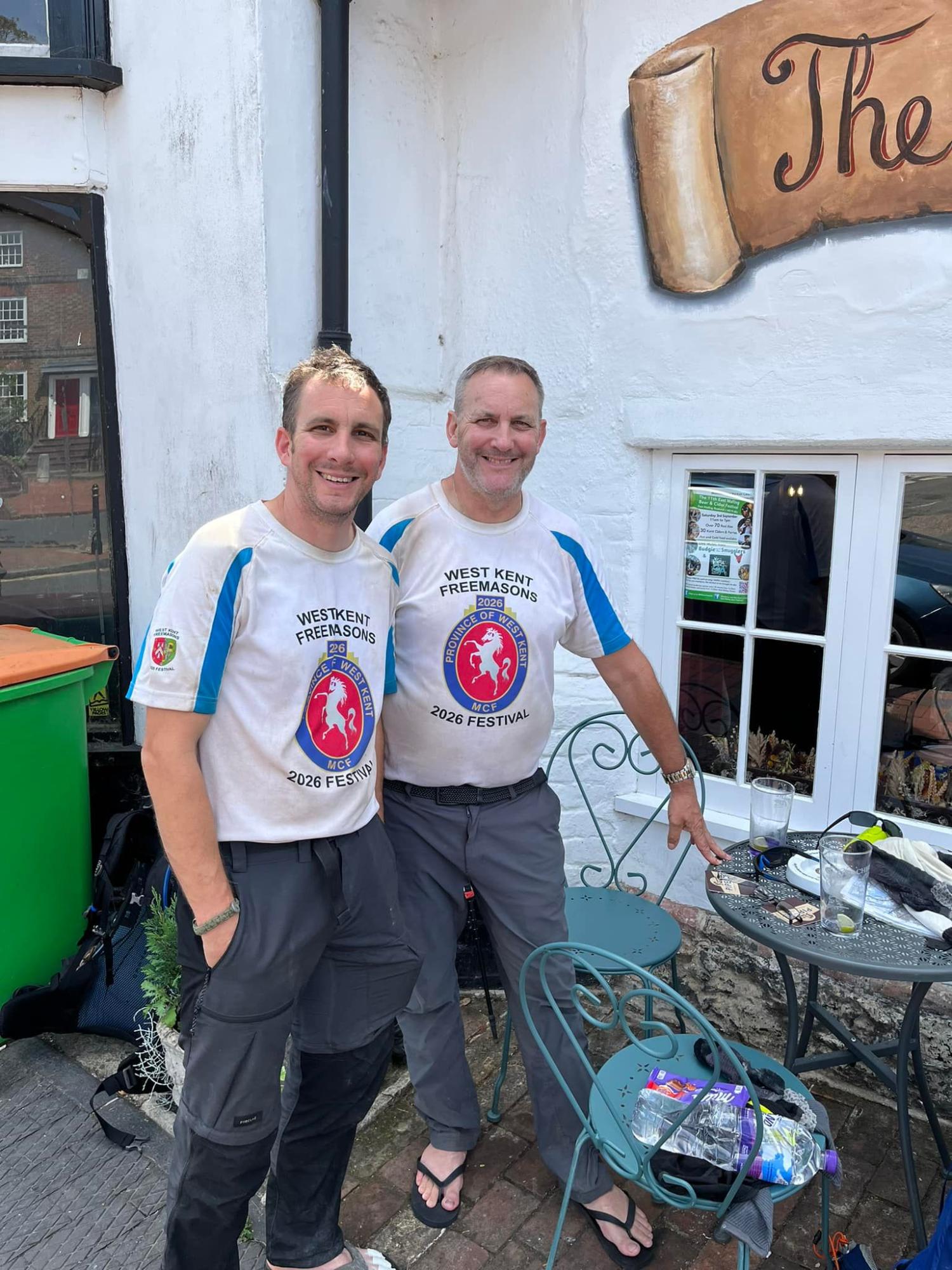 West Kent Freemasons walking the Pilgrims Way for charity