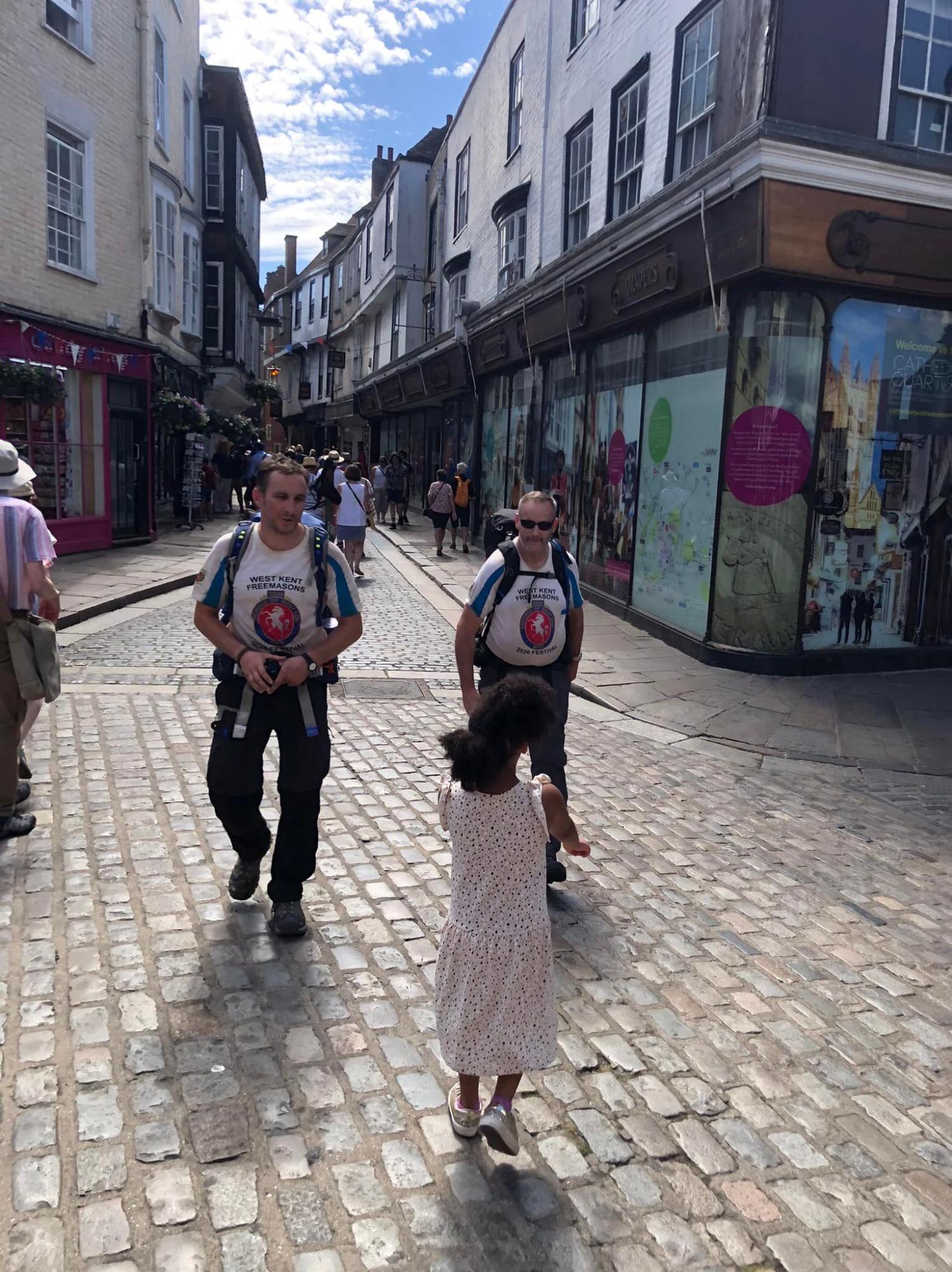 West Kent Freemasons walking the Pilgrims Way for charity