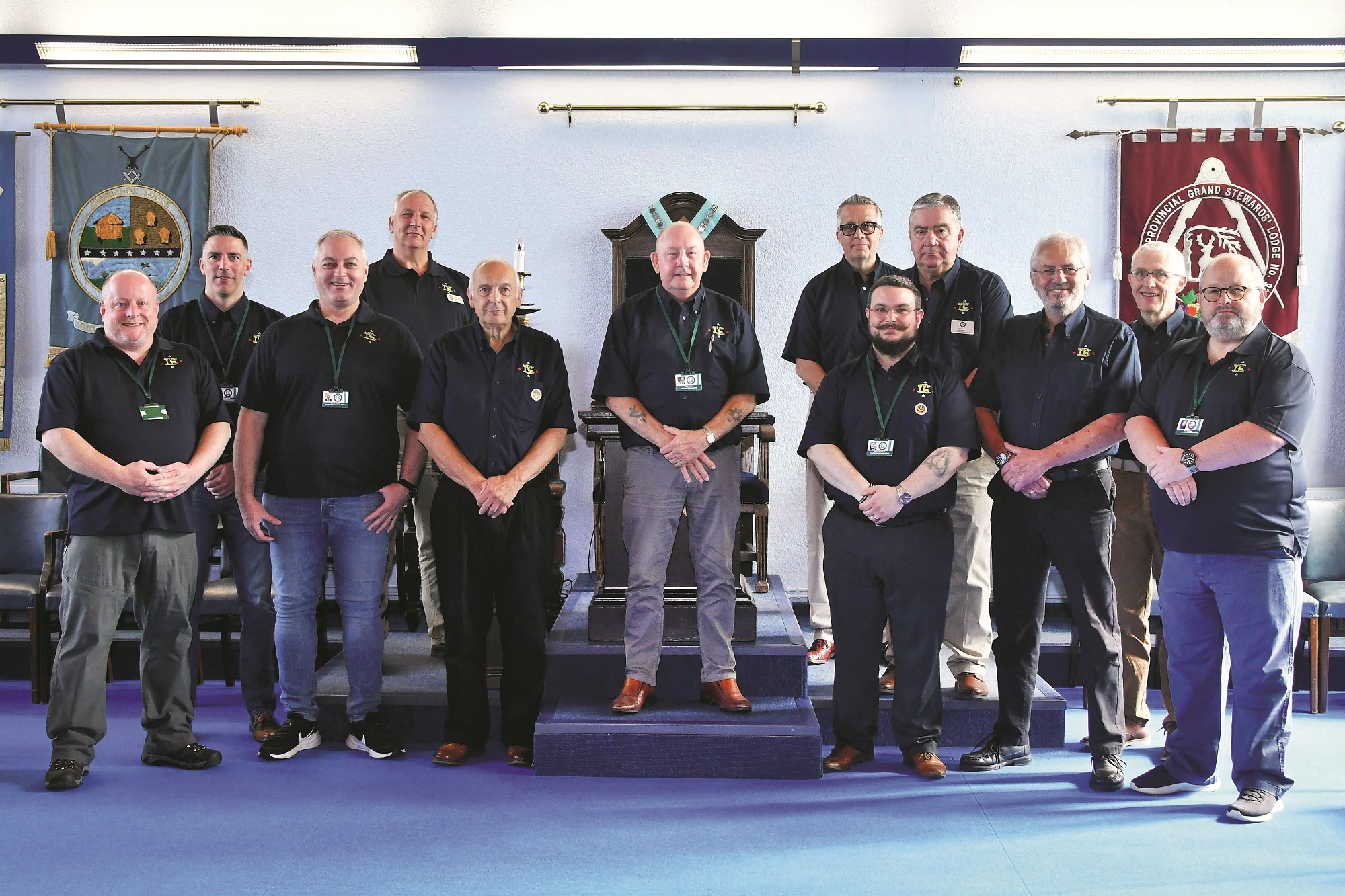 Berkshire Freemasons in a Lodge room during an OpenHouse event