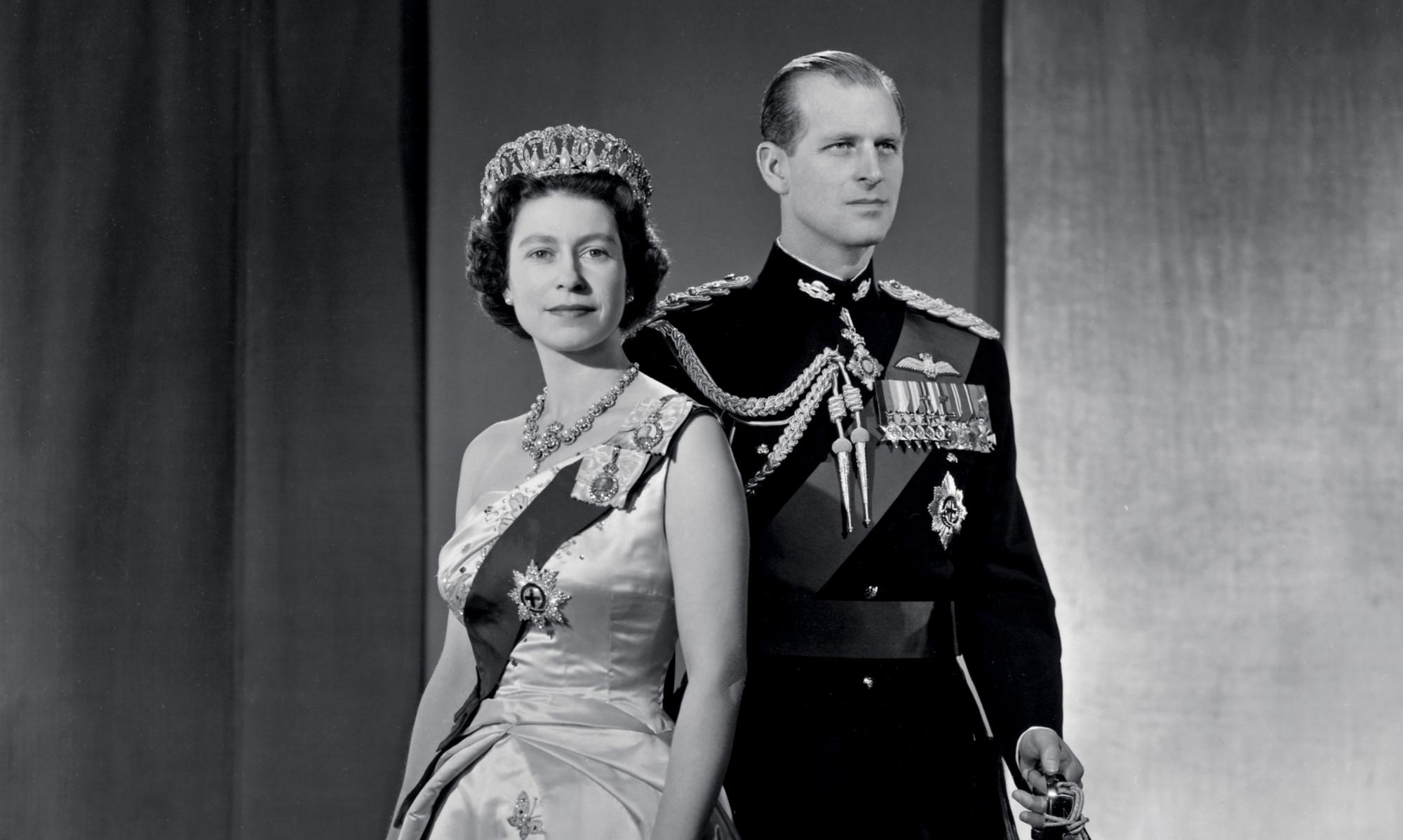 An image of Her Royal Highness Queen Elizabeth II and her husband His Royal Highness Prince Philip, Duke of Edinburgh