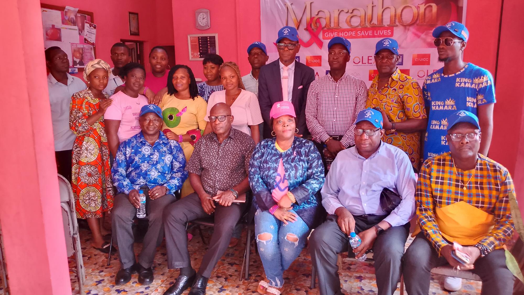 Freemasons from Sierra Leone and the Gambia Support Breast Cancer Foundation