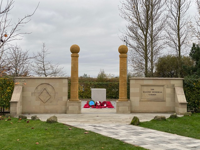 Masonic Memorial Garden in Staffordshire, UK