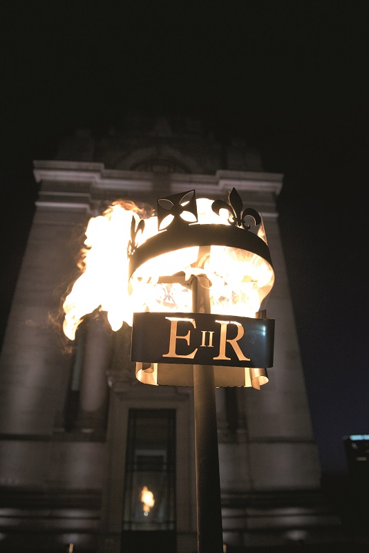 Jubilee beacon on the rooftop at Freemasons' Hall