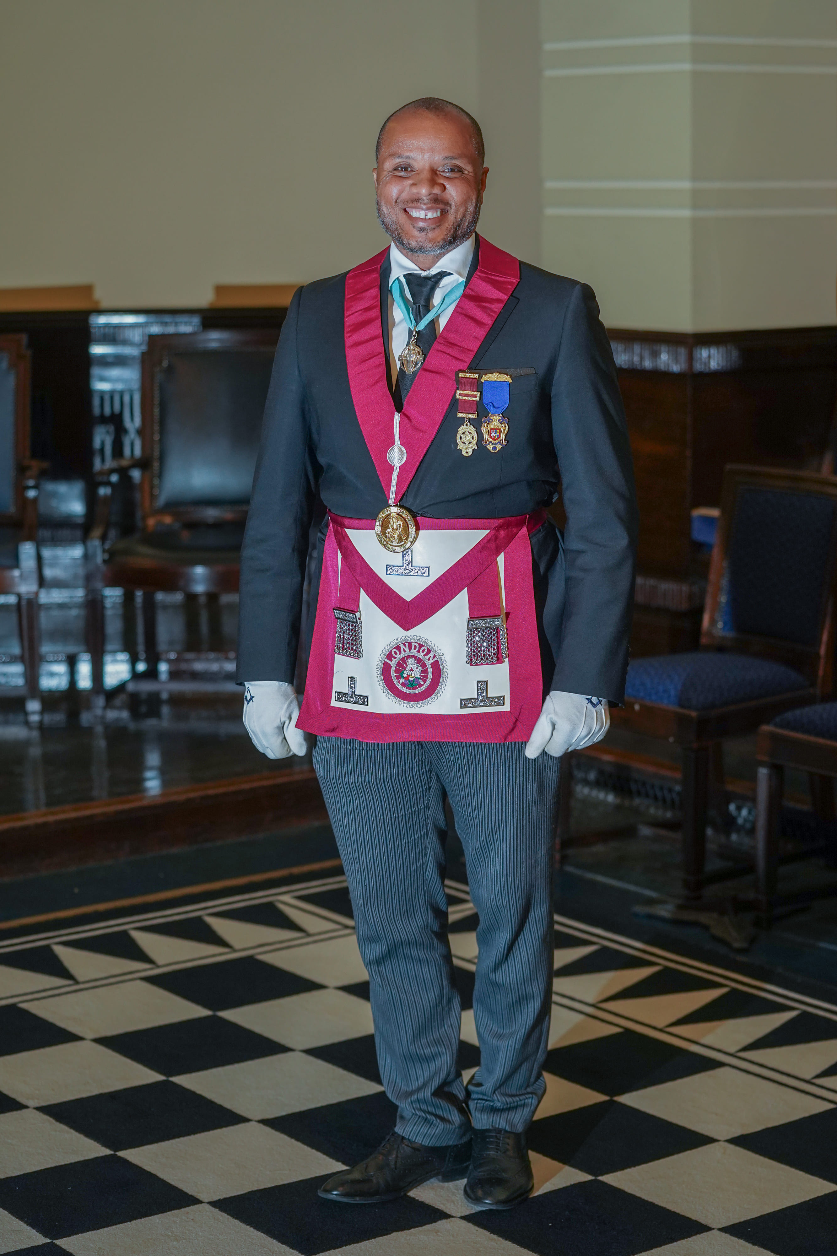 Lee Townsend in Masonic Regalia