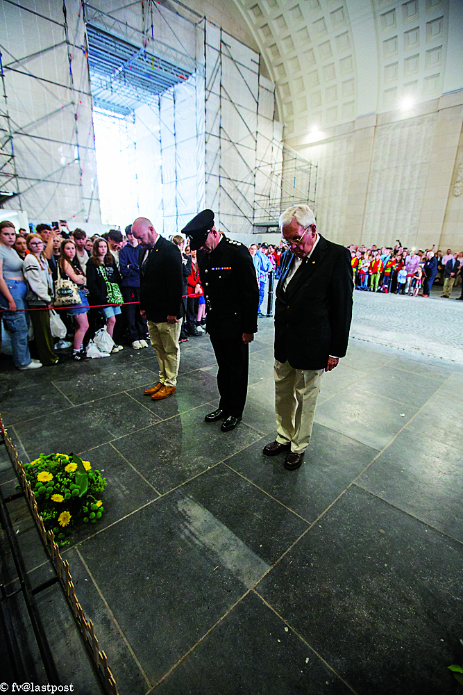 Norfolk Freemasons honouring the fallen at Menin Gate