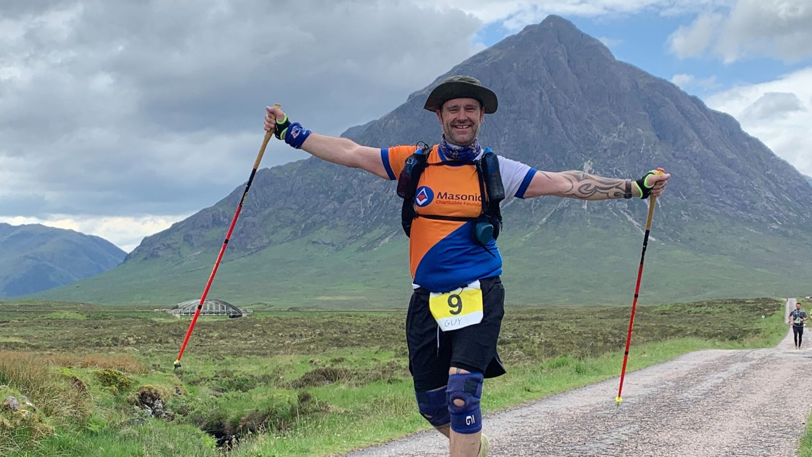 Guy Smith on an Ultra Marathon to raise money for Teddies for Loving Care