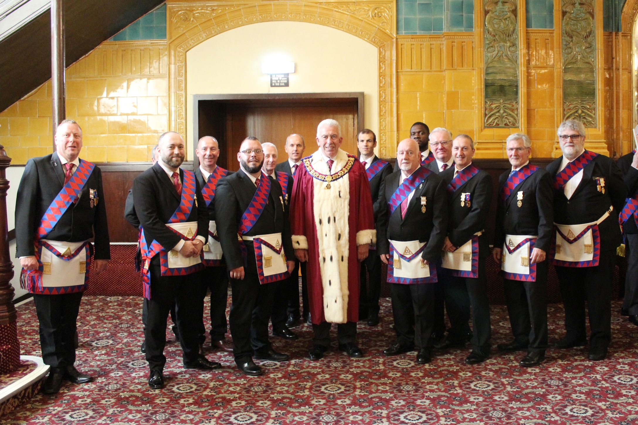 Mark Matthews welcomes the newly exalted companions