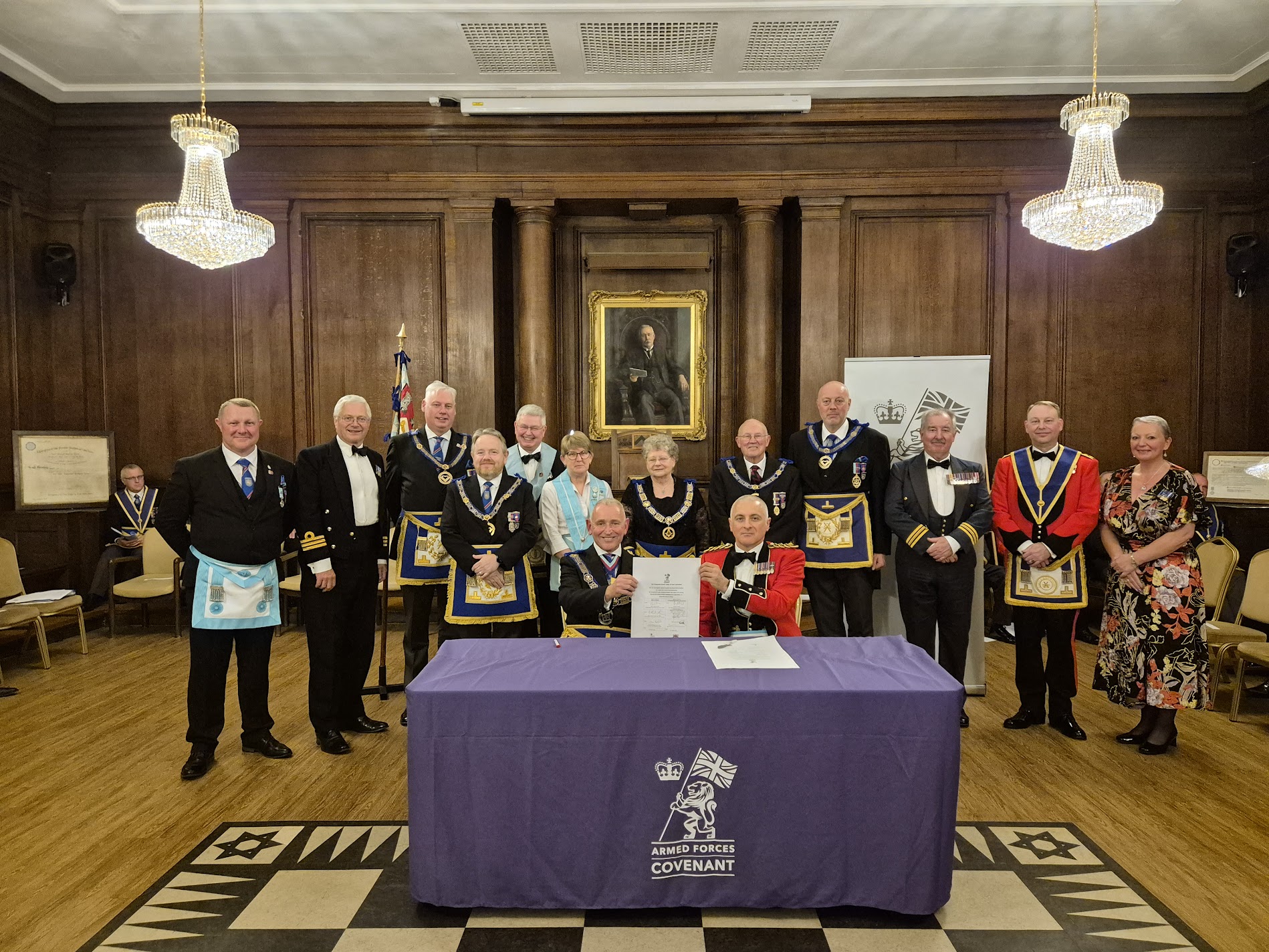 East Lancashire Freemasons sign the Armed Forces Covenant