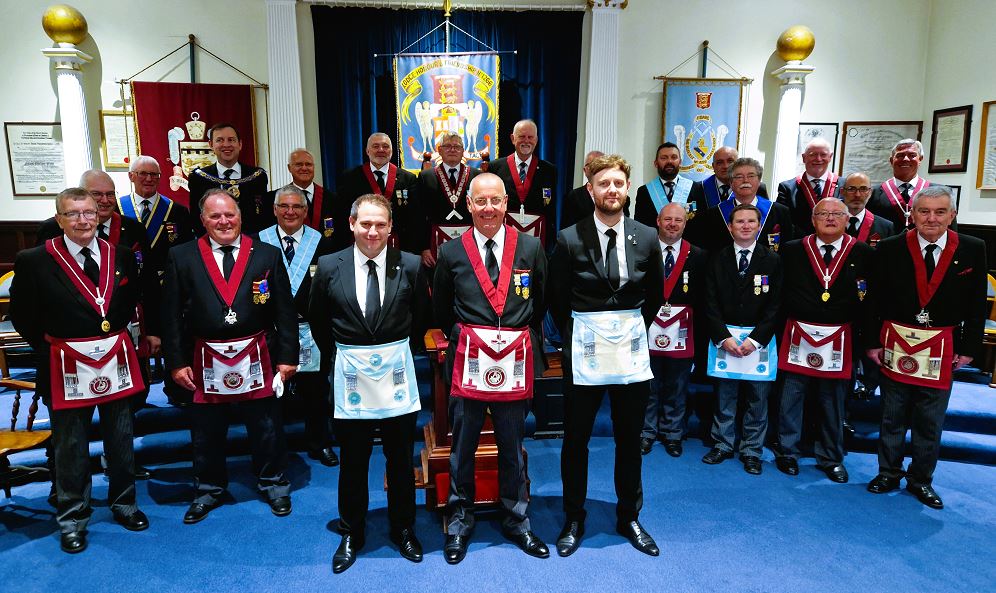 Wayne Gosden at his Third Degree ceremony