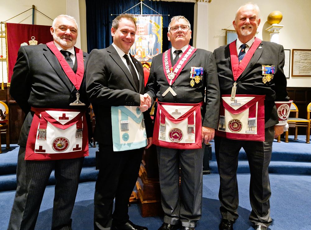 Wayne Gosden at his Third Degree ceremony