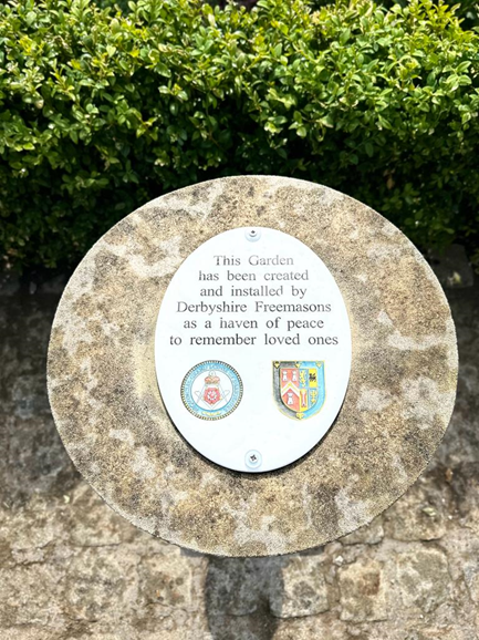 The garden of Remembrance plaque