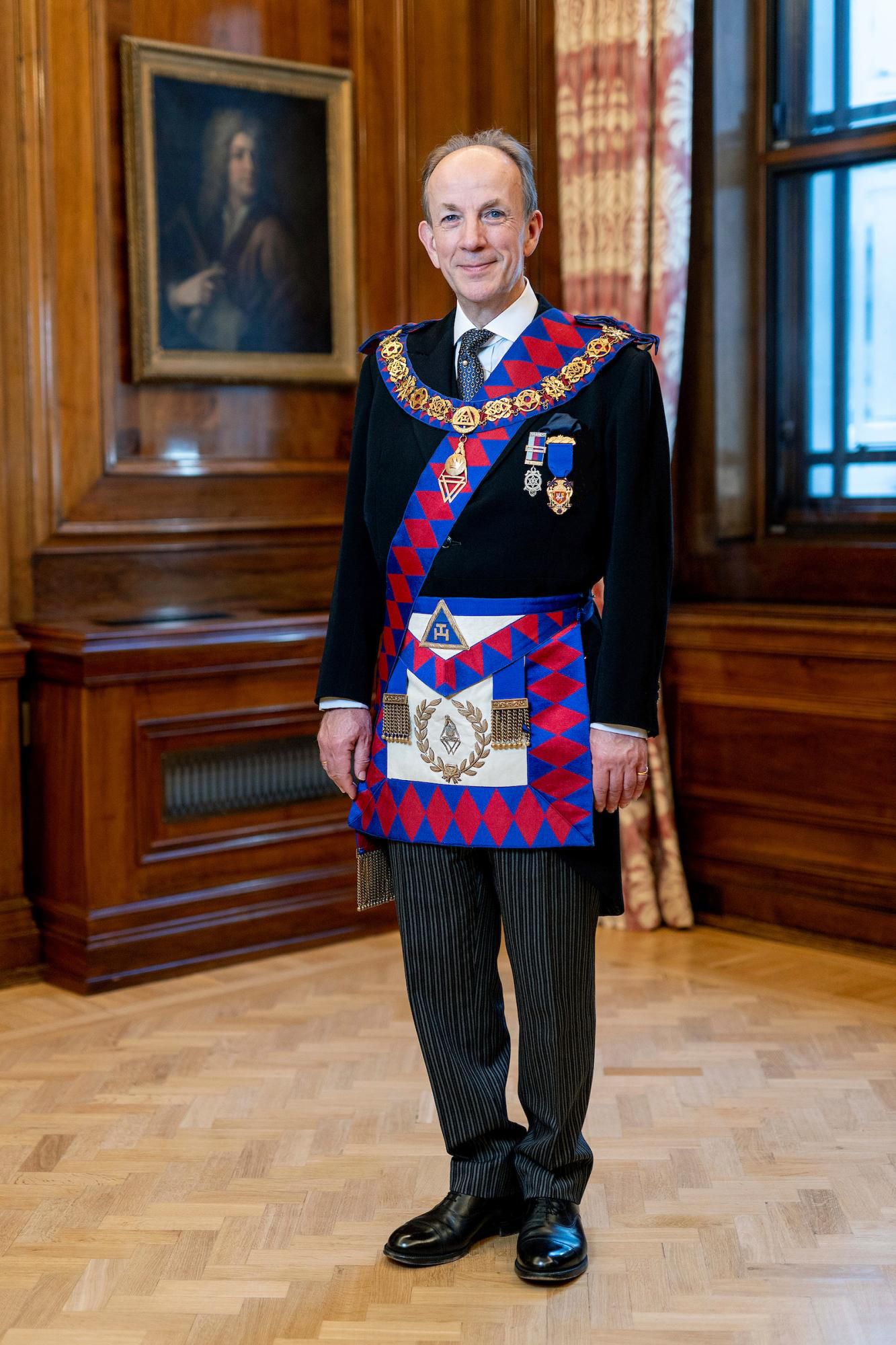 Pro First Grand Principal Jonathan Spence DL in Royal Arch regalia