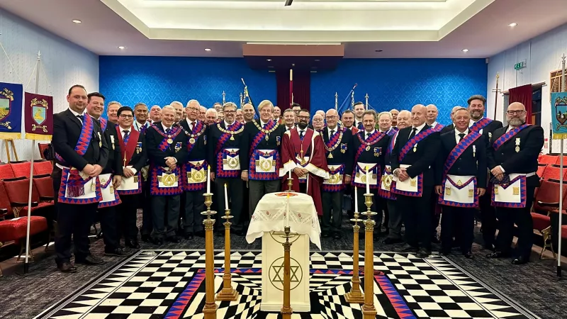 A special night for Northumberland Freemasonry as the Carville Chapter Exalted eight candidates together