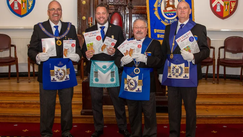 Essex Freemasons have partnered with the charity Get Started Art and are distributing 50,000 art therapy colouring books across the UK 