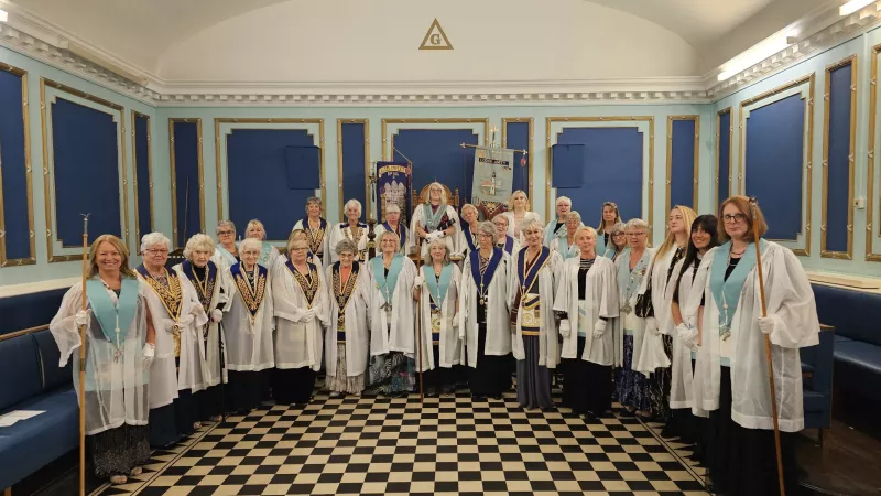 Female Freemasons meet at Birkenhead for the first time.