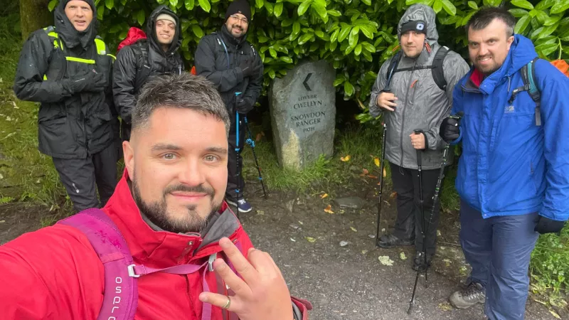 Staffordshire Freemasons attempting the Three Peaks challenge