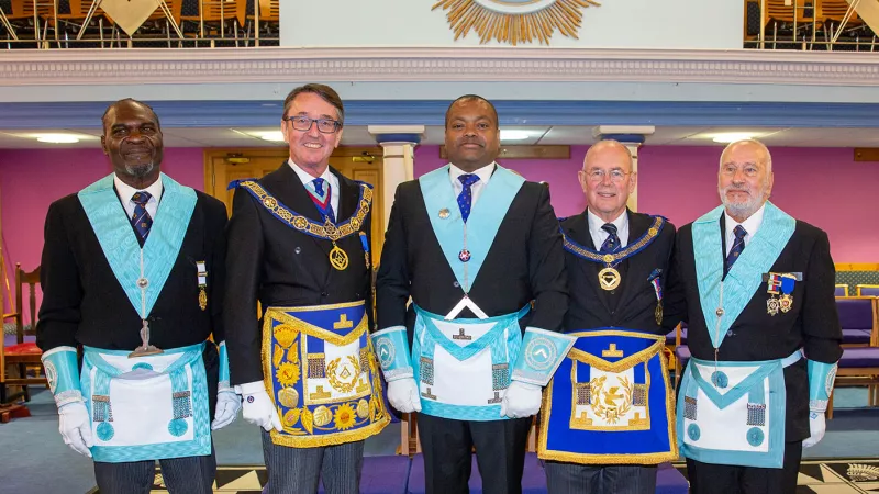 Sergeant Major Johnson Beharry VC, COG Installed as Master of Richard Clowes Lodge