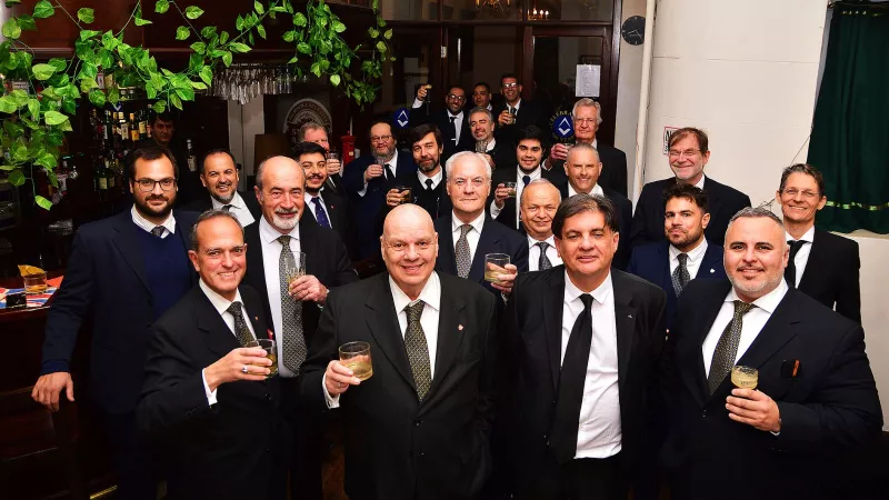 South American Freemasons socialising