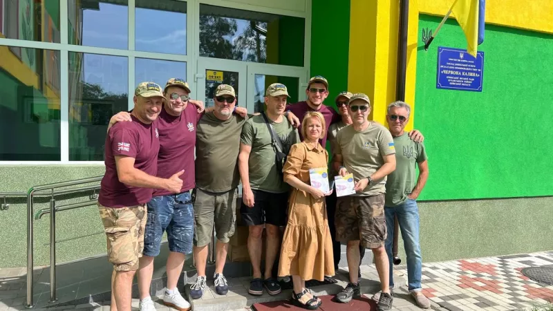 book donation to a Pre School in Irpin, Ukraine 