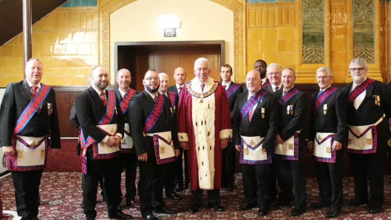 Mark Matthews welcomes the newly exalted companions