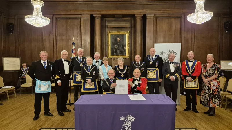 East Lancashire Freemasons sign the Armed Forces Covenant