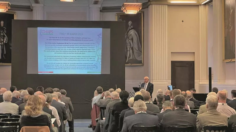CHAPS presentation at Freemasons Hall in London 