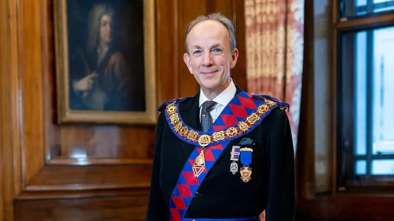 Pro First Grand Principal Jonathan Spence, DL in Royal Arch regalia