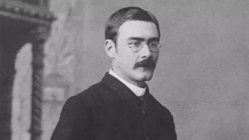 Rudyard Kipling in his mid 20s