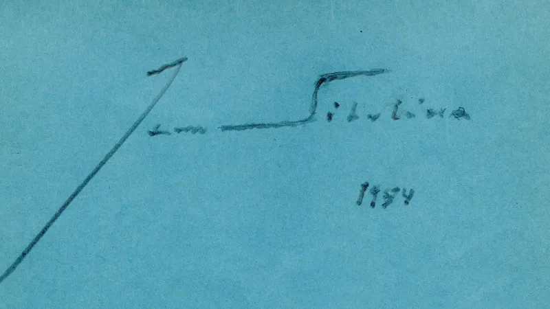 the signature of Jean Sibelius