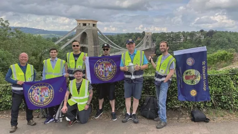 Freemasons during the 2021 miles challenge