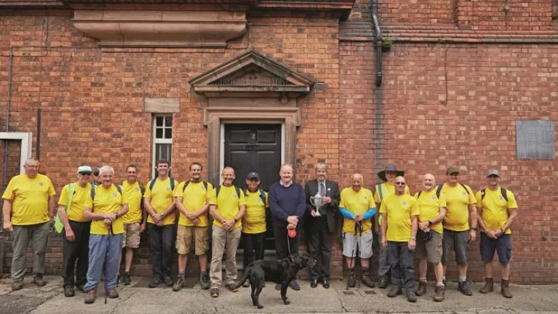 Freemasons during the 2021 miles challenge