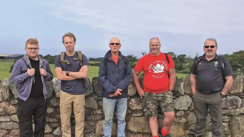 North Wales Freemasons during the 2021 miles challenge